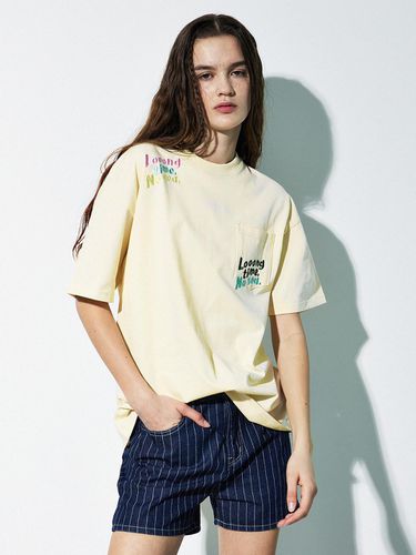 SWAGVER 3572 Pocket Embroidery Oversized T-shirt - MAGOODGAN - Modalova