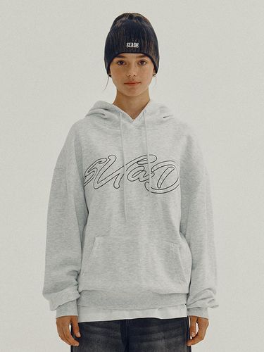 Hand Logo Hoodie_Melange Gray - SUADE - Modalova