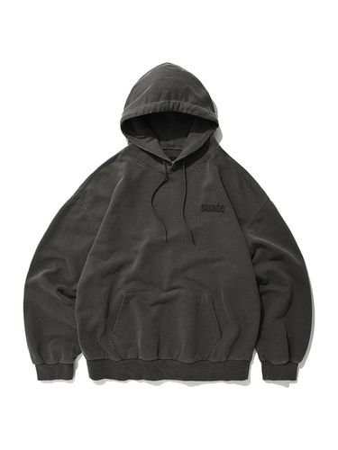 Washed Logo Hoodie_Pigment Black - SUADE - Modalova