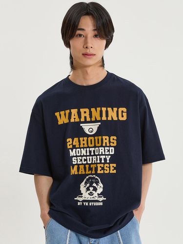 Maltese CCTV T-shirt_Navy - WAIKEI - Modalova