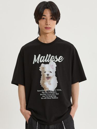 Gureum Illustration T-shirt_Black - WAIKEI - Modalova