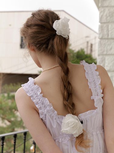 White Bloom Lace Hair Pin - CARRY BARRETTE - Modalova