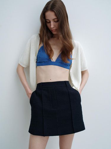 Tweed Skirt Pants (Navy) - a.t.corner - Modalova