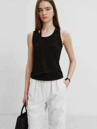 Layered Sleeveless Top_Black - Dunst for WOMEN - Modalova