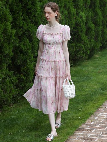 Romantic Fairy Floral Cake Dress_Pink - Cest Moidew - Modalova