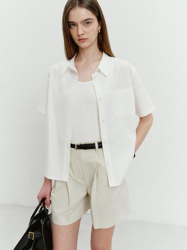 Summer Cotton Shirt_White - Dunst for WOMEN - Modalova