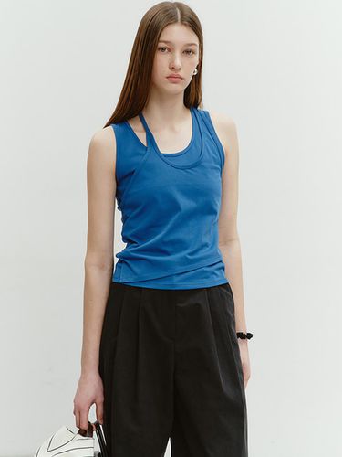 Layered Sleeveless Top_Blue - Dunst for WOMEN - Modalova