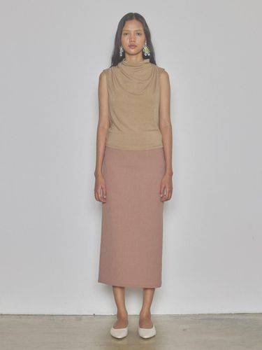 Square Long Skirt (Beige) - jijivisha - Modalova