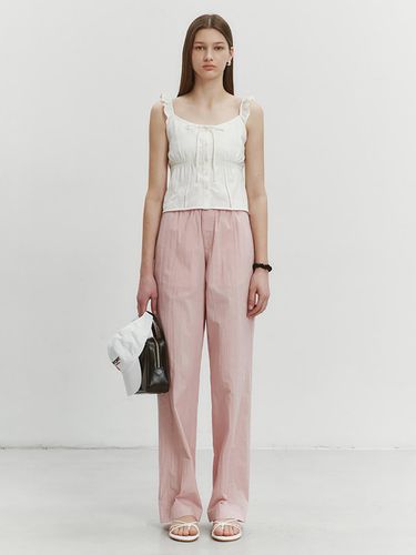 Relaxed Banding Pants_Soft Pink - Dunst for WOMEN - Modalova