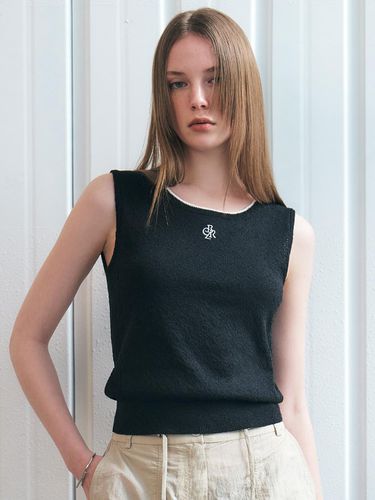 Boucle Symbol Logo Sleeveless Top - CITYBREEZE - Modalova