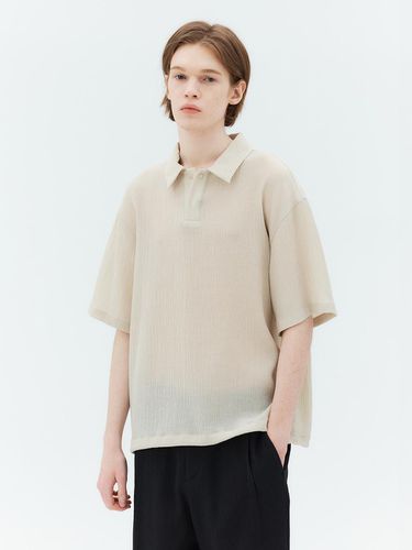 Crinkle Pullover Semi Oversized T-shirt - MIND BRIDGE MEN - Modalova