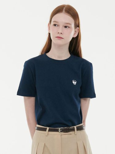 New Parisienne Soft Cotton T-shirt_Navy - beyondcloset - Modalova