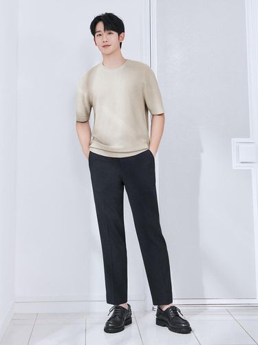 Cool Tapered Two Tone Banding Pants - MIND BRIDGE MEN - Modalova