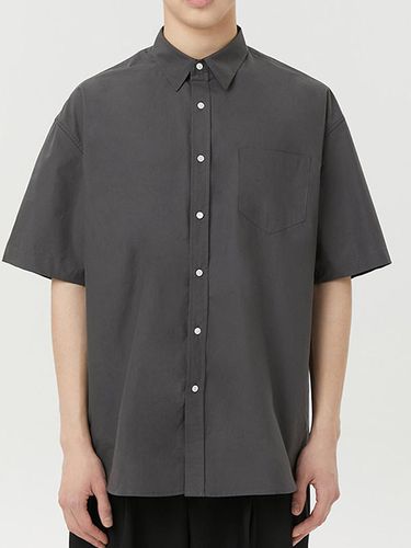 Cotton Half Shirt_Charcoal - lunt - Modalova