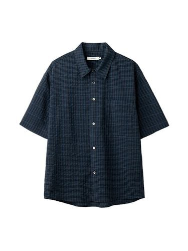 Refreshing Vintage Plaid Short Sleeves Shirt - AREUBAN - Modalova