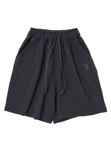 Pin-Knit Wide Fit Shorts - Charcoal - A NOTHING - Modalova