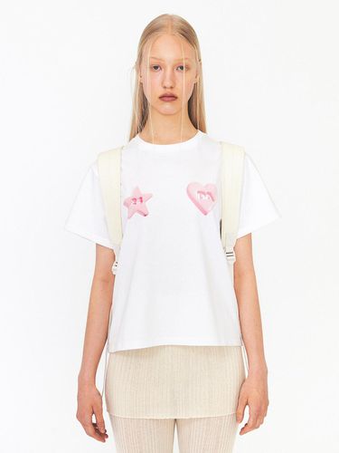 Graphic Printing T-shirt_Pink - DIAGONAL - Modalova