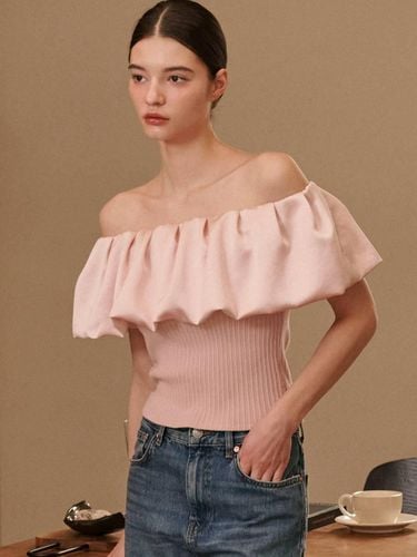 Gigi Off-shoulder Top [Pink] - HIBISCUS BLOOM - Modalova