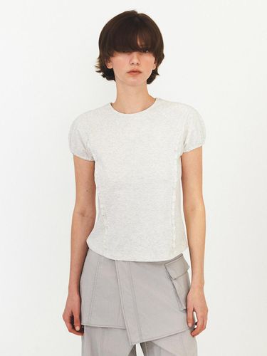 Ruffle Raglan T-shirt - DIAGONAL - Modalova