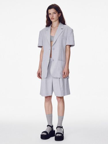 One Tuck Bermuda Shorts_Grey - MAISONMARAIS - Modalova