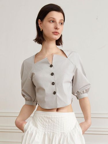 Unique Crop Shirt - yyiam - Modalova