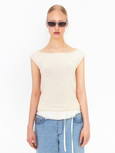 Ballerina Sleeve Knit Top - DIAGONAL - Modalova