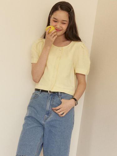 Linen Puff Blouse - Your name Here - Modalova