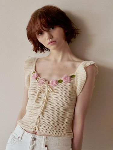 Crochet Flower Vest - EYEYE - Modalova