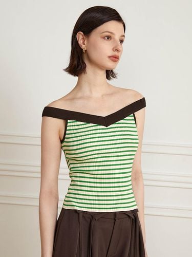 V Neck Slim Fit Sleeveless Top - yyiam - Modalova