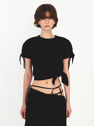 Tie Slit T-shirt_Black - DIAGONAL - Modalova