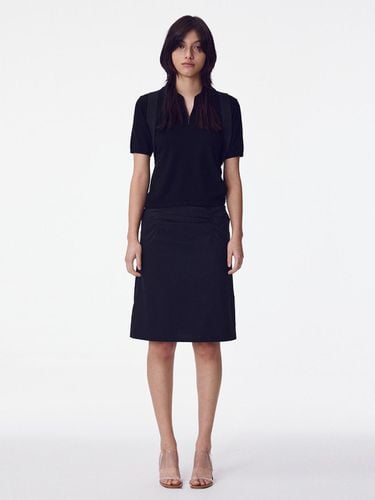 Unbalanced Shirring Skirt_Black - MAISONMARAIS - Modalova