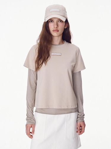 Logo Half Sleeve T-Shirt_Dark Beige - MAISONMARAIS - Modalova