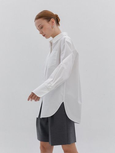 Basic Cotton Shirt - White - MIMEME - Modalova