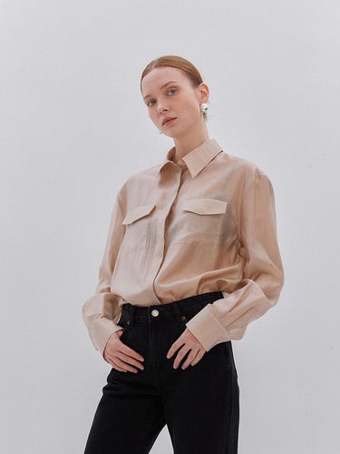 Front Pocket Shirt - Beige - MIMEME - Modalova