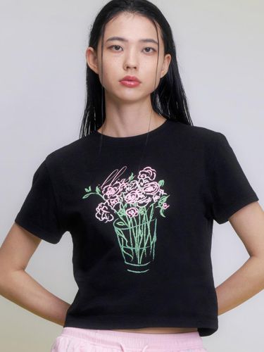 House Plant Loose Crop T-shirt - ILLIGO - Modalova