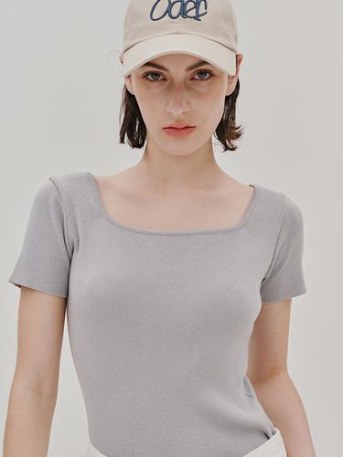 Two Way Tulip Neck Pullover (Gray) - ODER - Modalova