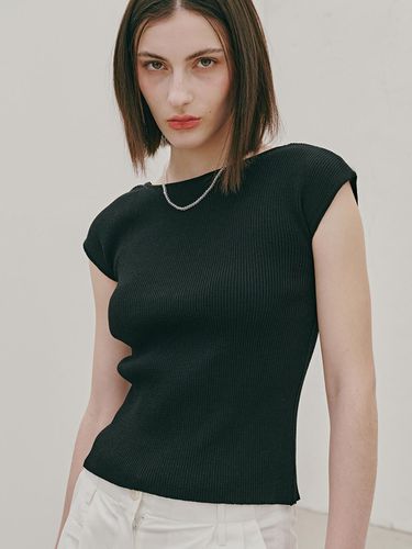 Two Way Cap Sleeve Pullover (Black) - ODER - Modalova