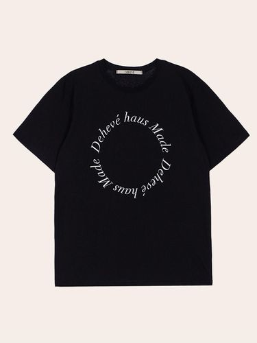 Italic Logo T-shirt [Black] - DEHEVE - Modalova