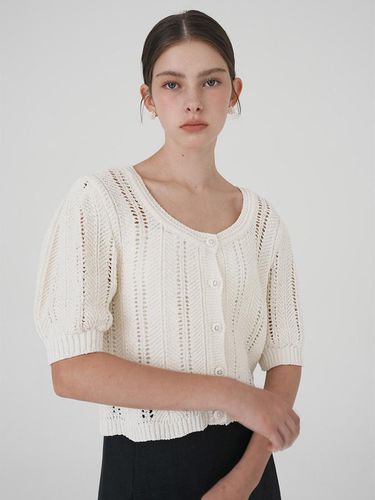 Puff Sleeve Short-Sleeved Cardigan - on&on - Modalova