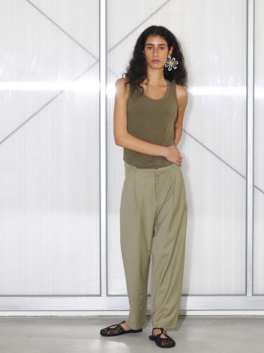 Morish Slacks - Khaki - jijivisha - Modalova