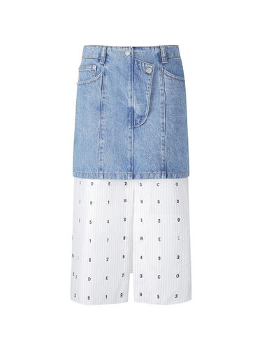 Patchwork Denim Skirt _ Blue - RE;CODE - Modalova