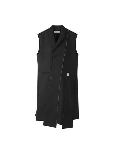 Patch Work Long Vest _ Black - RE;CODE - Modalova