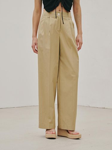 Lyocell Two-Tuck Cotton Baggy Pants () - ODER - Modalova