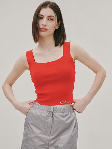 Lettering Square Sleeveless (Red) - ODER - Modalova