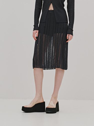 Sheer Slim Midi Skirt - ODER - Modalova