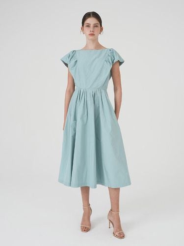 Boat Neck Volume Sleeve Dress - on&on - Modalova