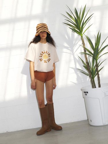 Sunshine T-shirt - Beige - jijivisha - Modalova