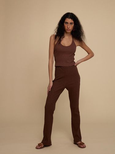 Straight Leg Pants - Brown - jijivisha - Modalova