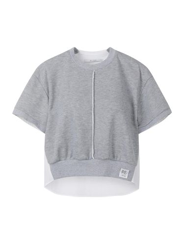 Color Effect Crop T-shirts - GREY - RE;CODE - Modalova