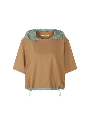 Detachable Hoodie Round Neck Crop T-shirt - RE;CODE - Modalova